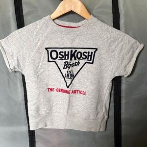 OshKosh B'gosh Gray Tee with Logo Design